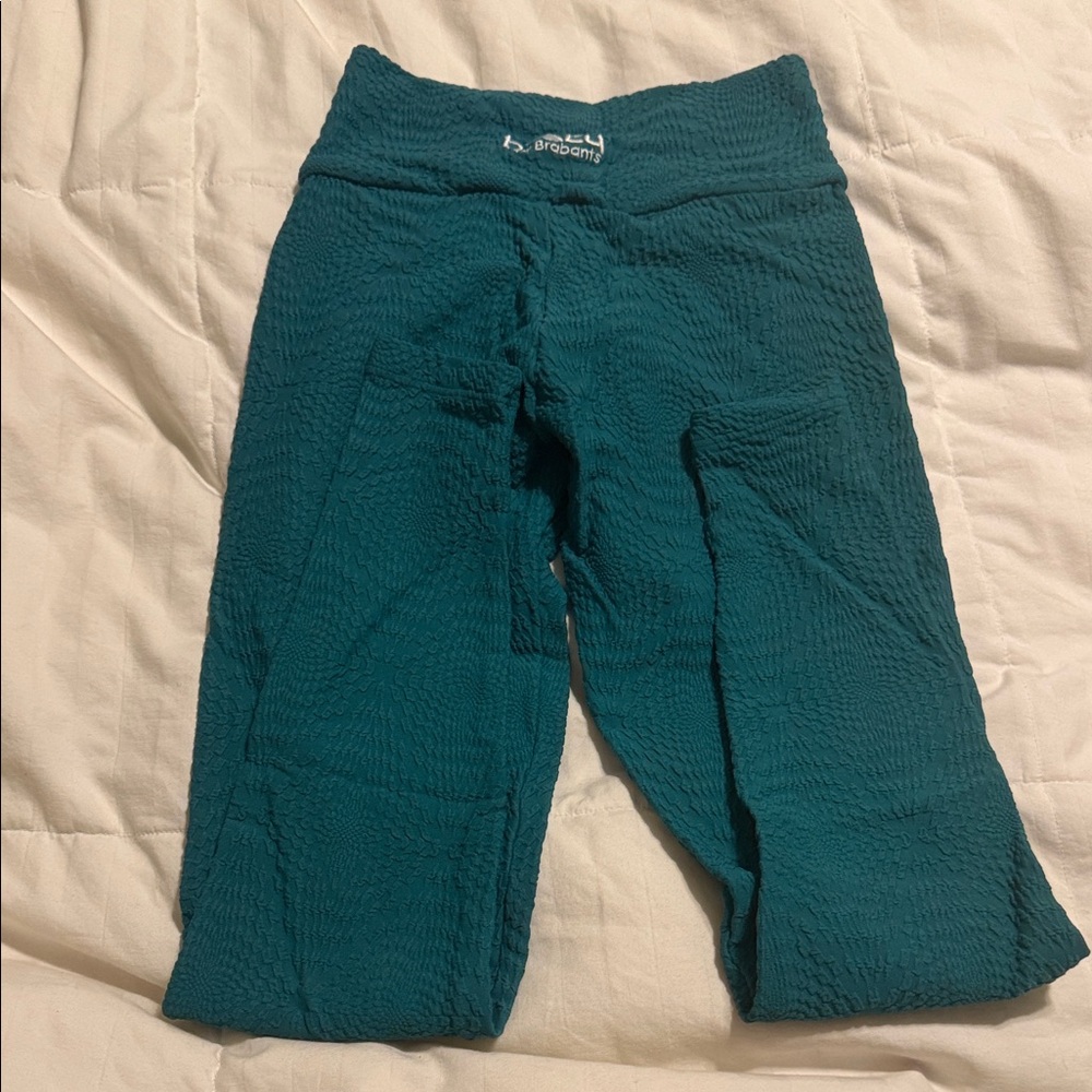 Booty by Brabants Teal Textured Leggings - Picture 7 of 7